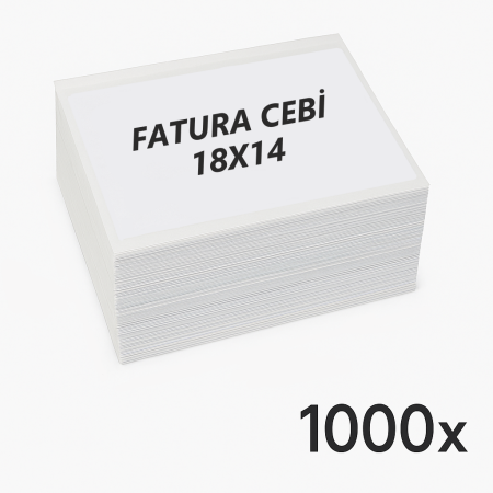Fatura Cebi 18x14 1.000 Adet