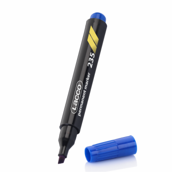 Lacco Markör Mavi Kesik Uç Koli Kalemi 5 mm